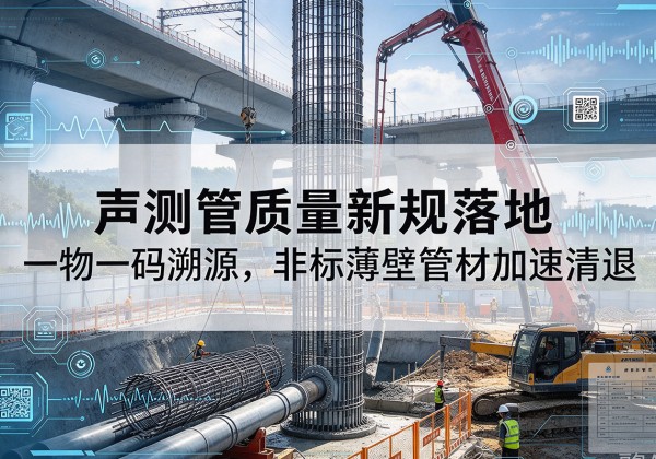 荔波声测管质量新规落地，一物一码溯源，非标薄壁管材加速清退