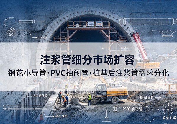 荔波注浆管细分市场扩容，隧道钢花小导管、PVC 袖阀管、桩基后注浆管需求分化
